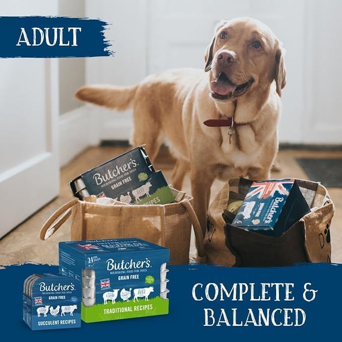Butcher's Complete Wet Can Adult Dog Food Recipes in Jelly Pack 24x400g rosh posh ltd