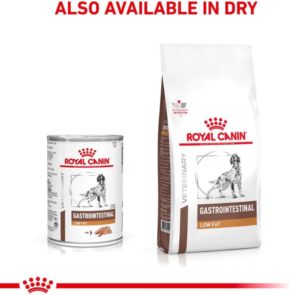 Royal Canin Veterinary Gastrointestinal Low Fat Dog Food 12 x 420g Cans  | Rosh Posh Ltd