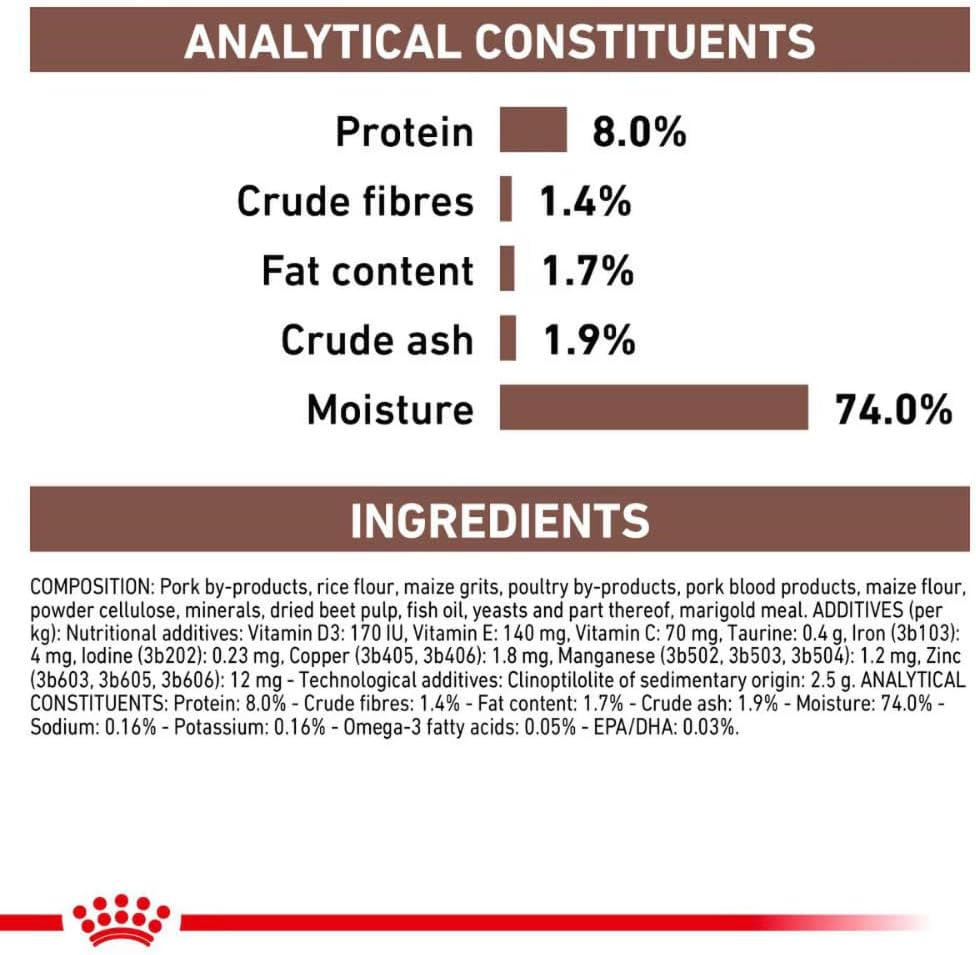 Royal Canin Veterinary Gastrointestinal Low Fat Dog Food 12 x 420g Cans  | Rosh Posh Ltd