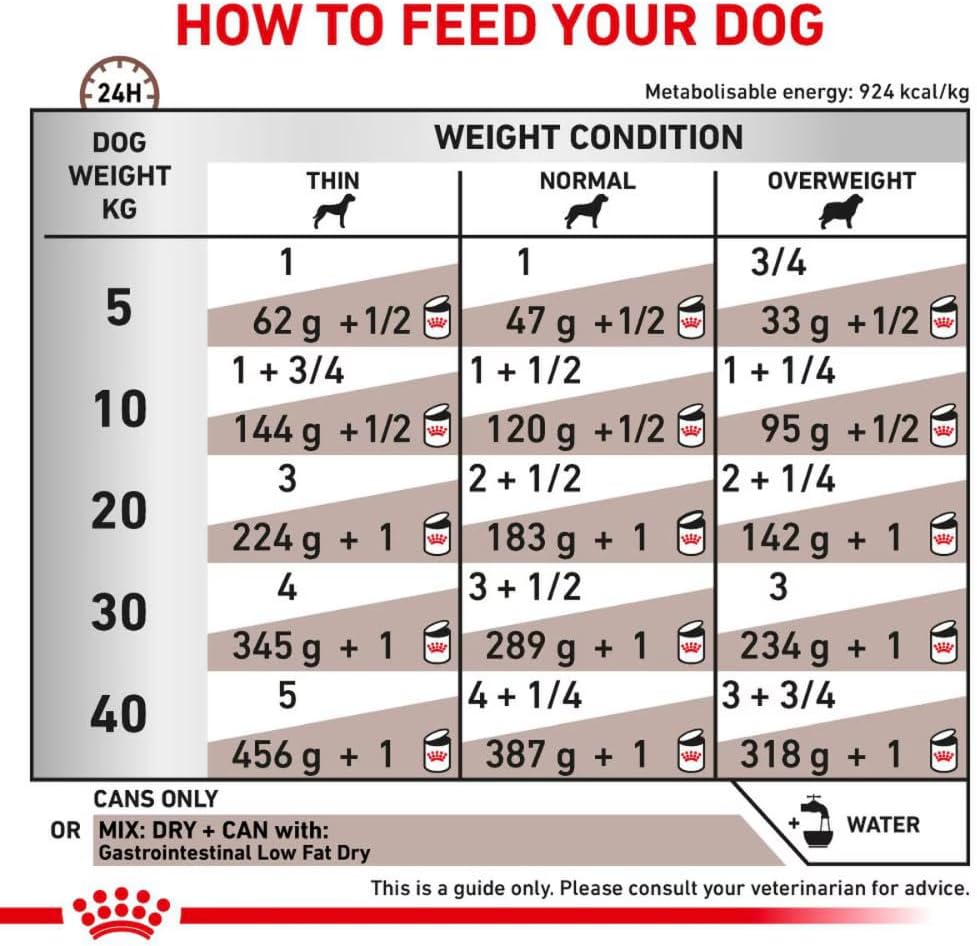 Royal Canin Veterinary Gastrointestinal Low Fat Dog Food 12 x 420g Cans  | Rosh Posh Ltd
