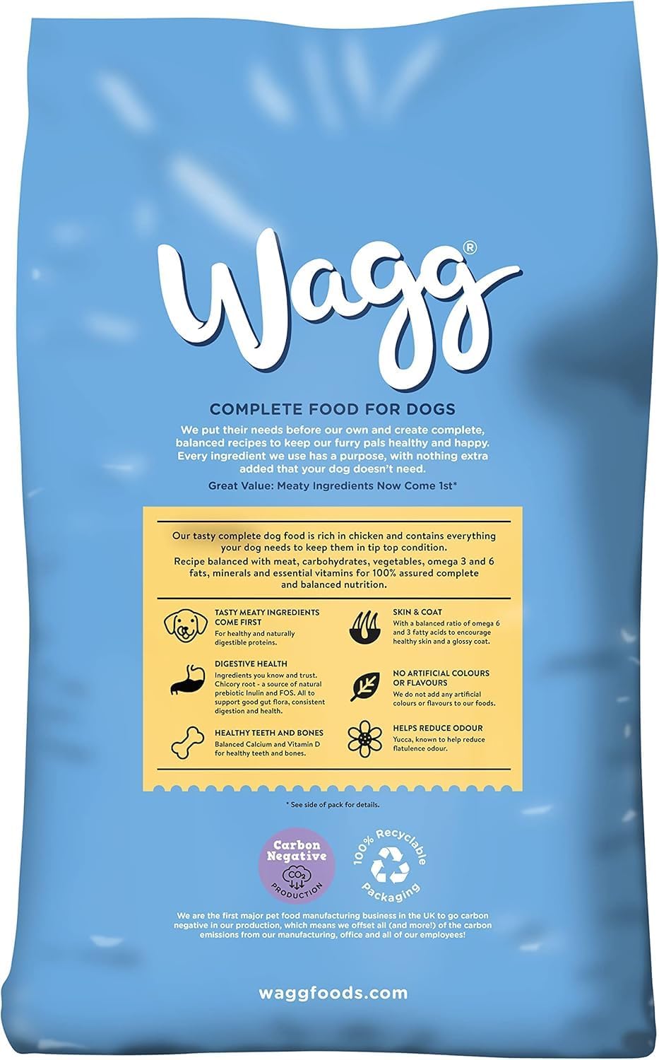 Wagg Meaty Goodness Complete Dry Adult Dog Food Chicken 12kg Rosh Posh LTD