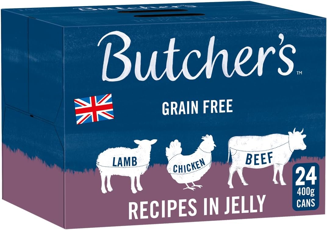Butcher's Complete Wet Can Adult Dog Food Recipes in Jelly Pack 24x400g rosh posh ltd