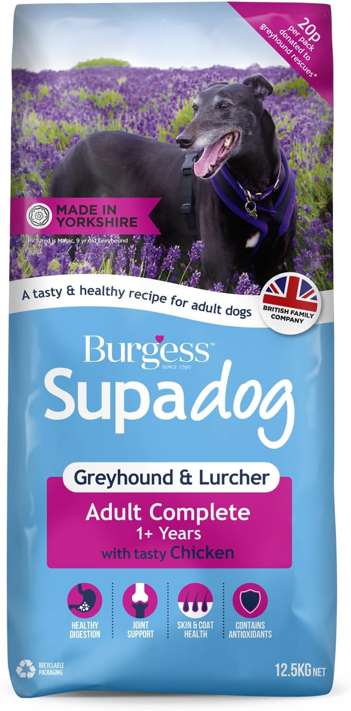 Burgess Supadog Greyhound & Lurcher dry dog food,12. Rosh Posh LTD
