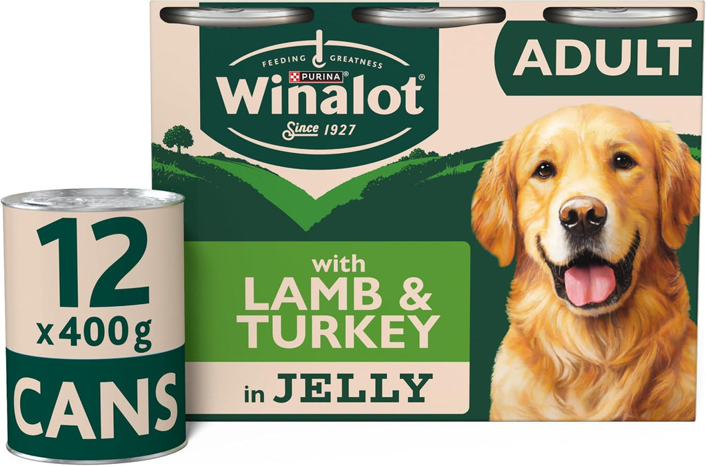WINALOT Classics Mixed in Jelly Turkey & Lamb Wet Dog Food Cans 12x400gRosh Posh LTD
