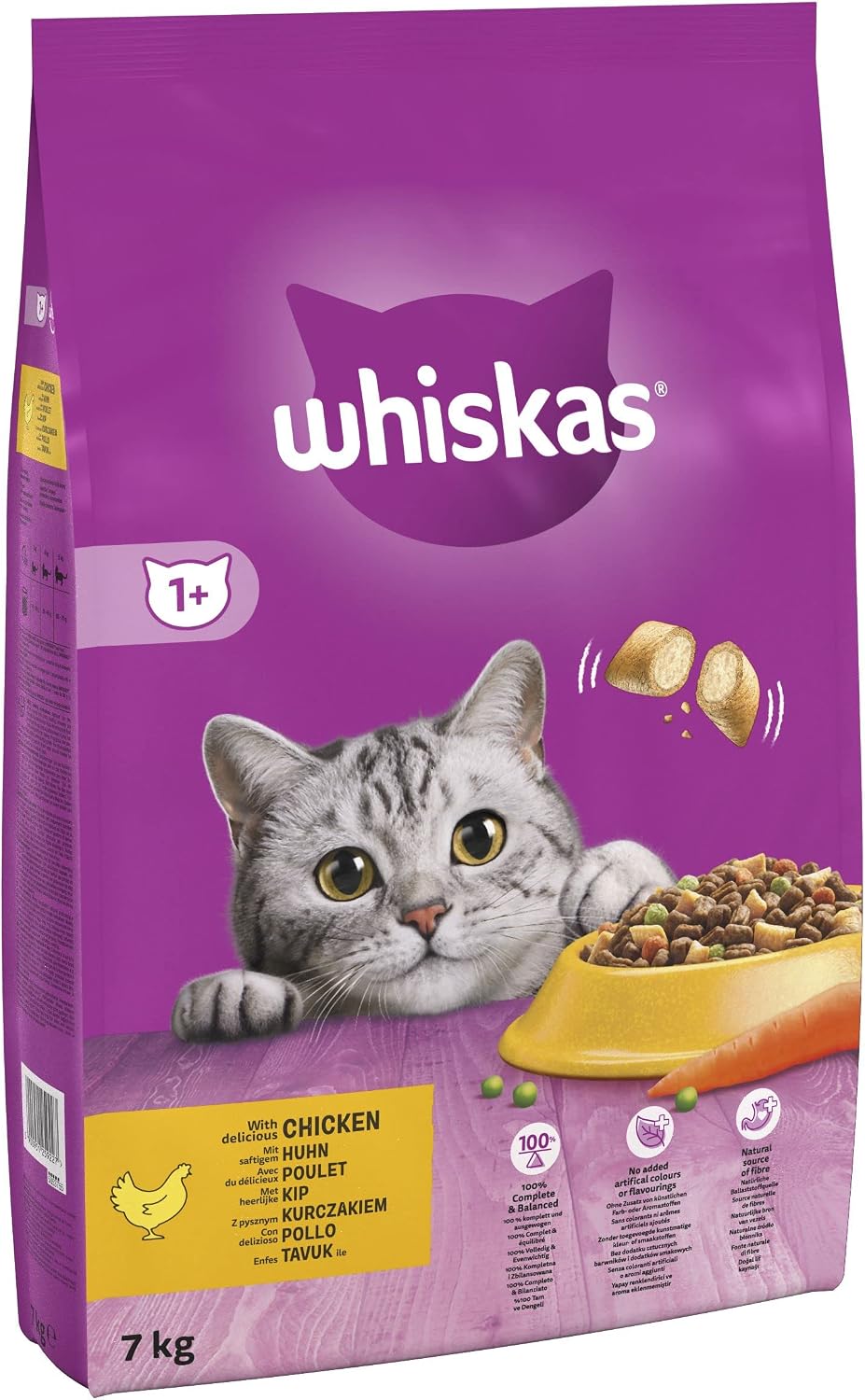 WHISKAS Adult Dry Cat Food 7kg with Chickenrosh posh LTD