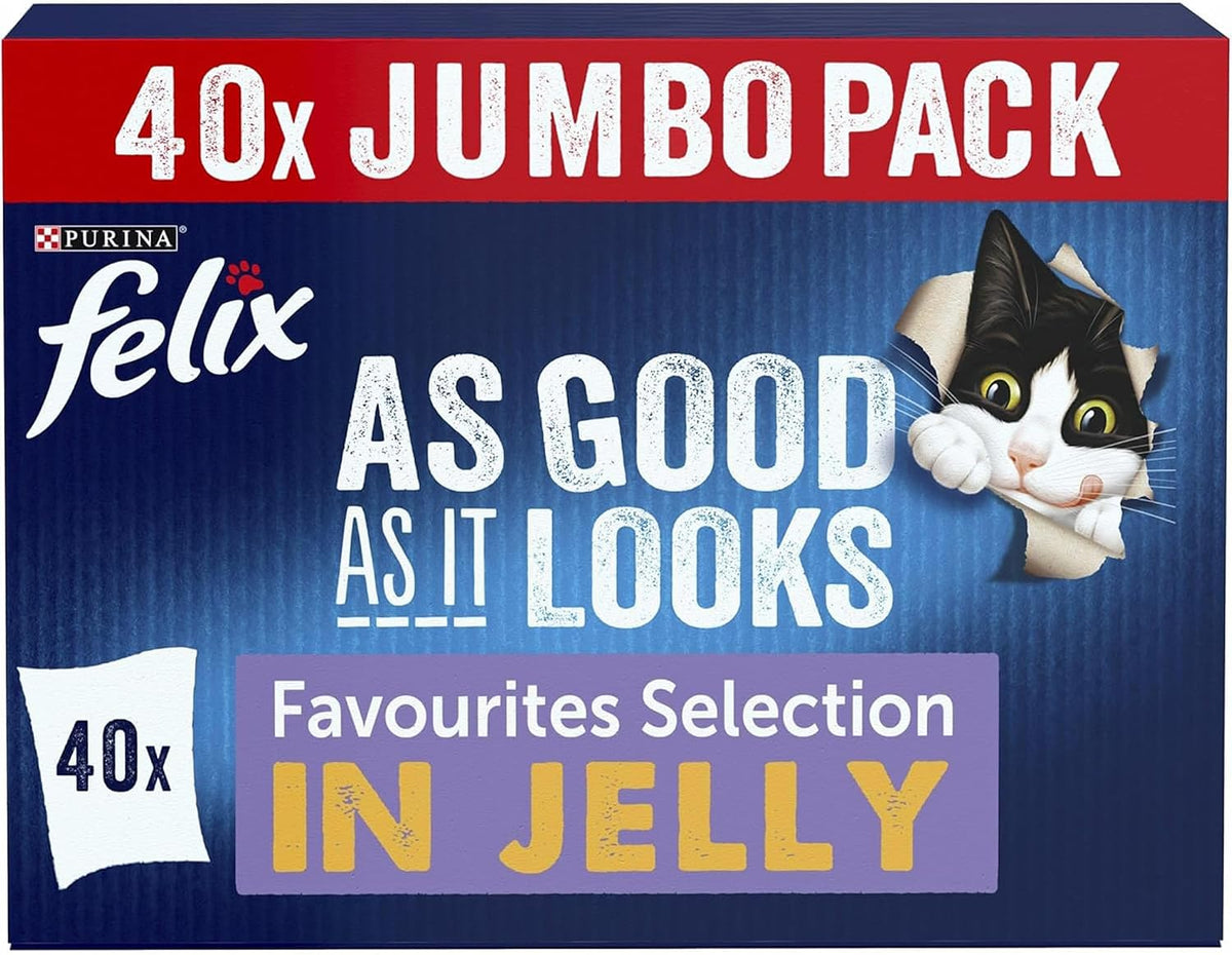 FELIX As Good As it Looks Favourites Selection in Jelly Wet Cat Food Rosh Posh LTD