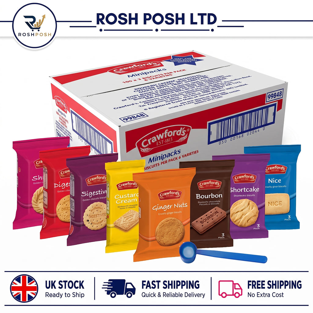 Crawford's Assorted Mini Biscuit Packs 100 | Rosh Posh Ltd