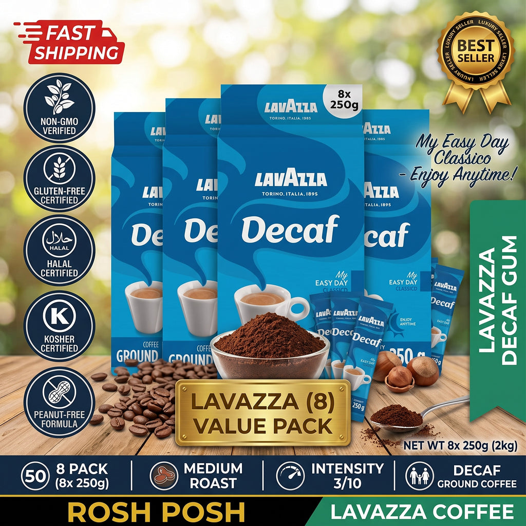 Lavazza Caffè Decaffeinato Ground Coffee 8 x 250g | Rosh Posh