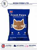 Fresh Paws Premium Wood Pellet Cat Litter, 30 L Rosh PoshLTD