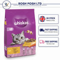 WHISKAS Adult Dry Cat Food 7kg with Chickenrosh posh LTD