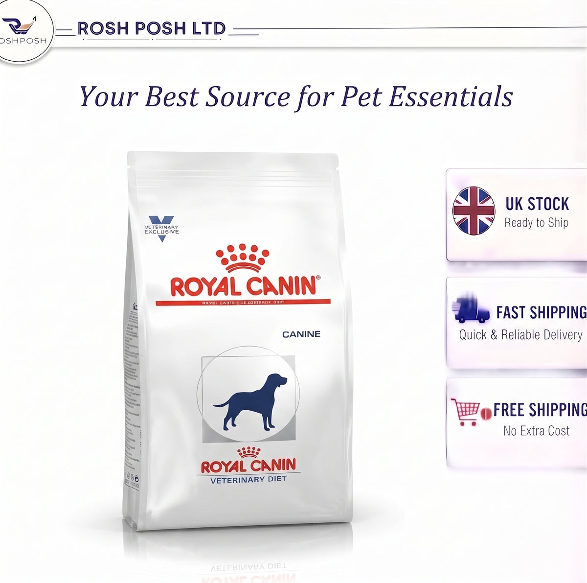 Royal Canin Hypoallergenic Dog Food, 2 kg Rosh Posh LTD