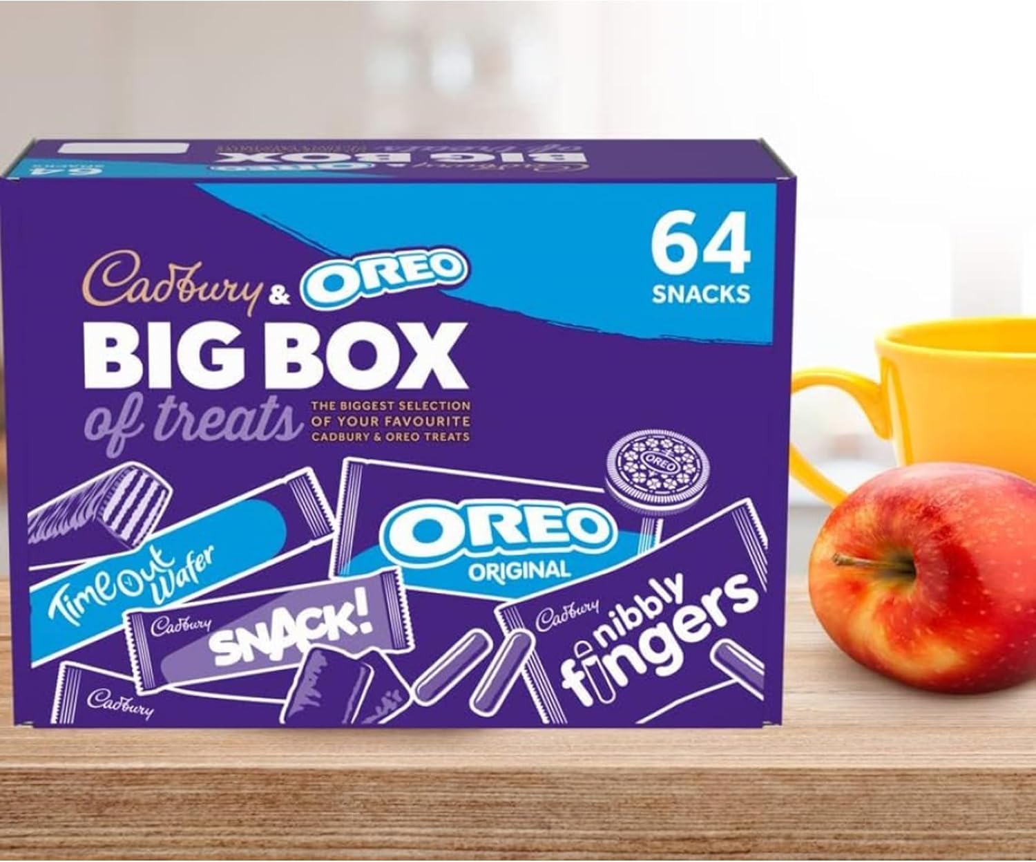 Cadbury & OREO Big Box of Treats, 64 Assorted Chocolates 1618 g (Pack of 1)