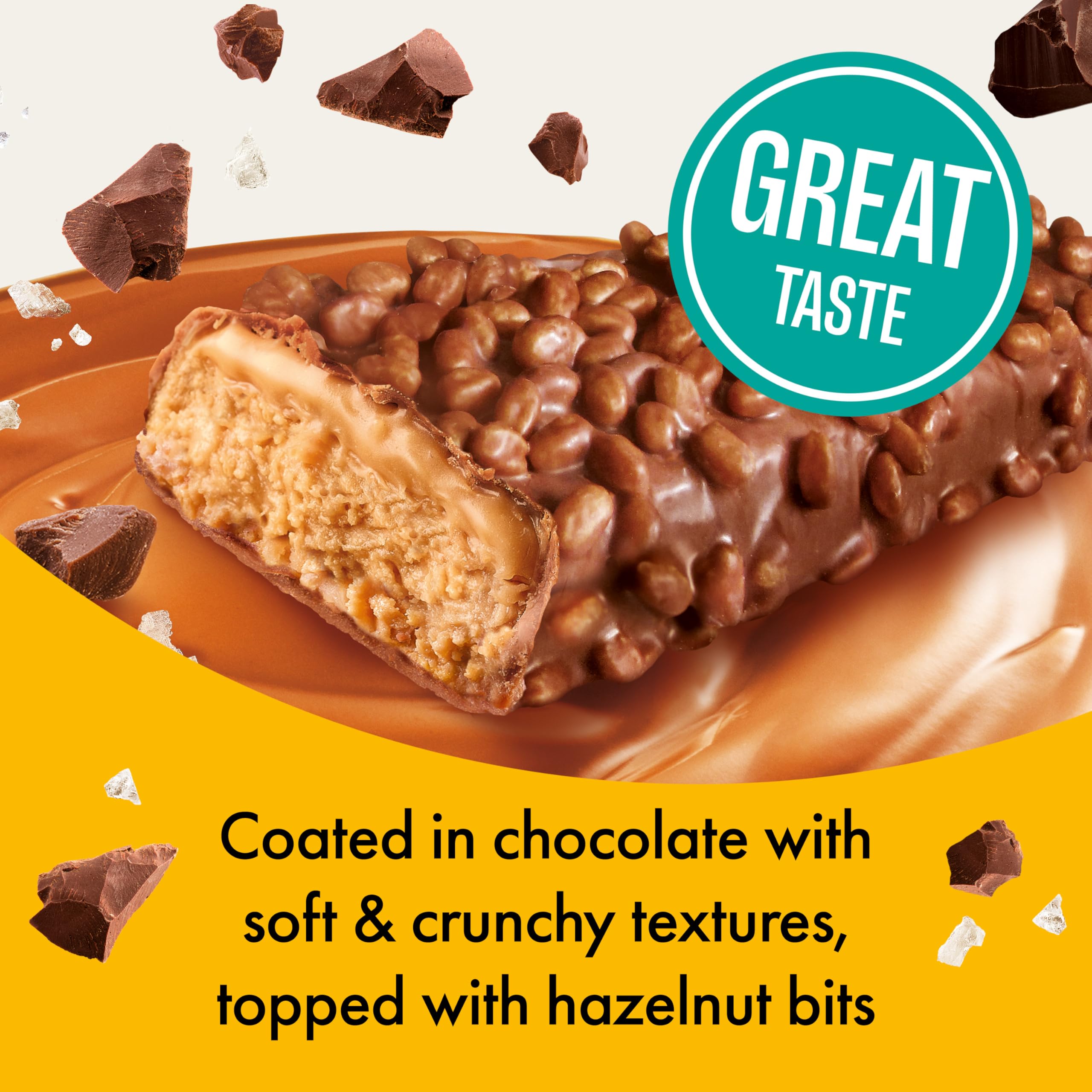 FULFIL Vitamin and Protein Bars, Chocolate Salted Caramel Flavour, 15 x 55g